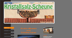 Desktop Screenshot of kristallsalzscheune.info