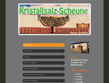 Tablet Screenshot of kristallsalzscheune.info